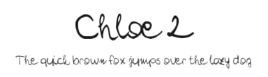 Chloe 2 by Chloe — Script Handwritten Font — thumbnail 1