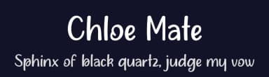 Chloe Mate by MJType — Script Handwritten Font — thumbnail 2