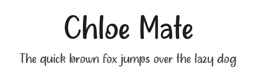 Chloe Mate by MJType — Script Handwritten Font