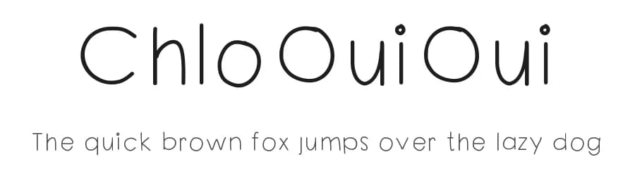 ChloOuiOui by Chloe Clark — Script Handwritten Font