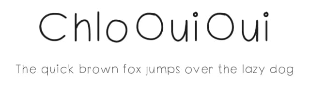 ChloOuiOui by Chloe Clark — Script Handwritten Font