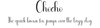 Chocho by Andi Moz — Script Handwritten Font — thumbnail 1
