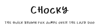 Chocky by Fachrur Rozzy — Script Handwritten Font — thumbnail 1