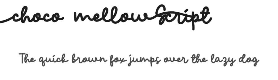 Choco Mellow Script by VinType — Script Handwritten Font