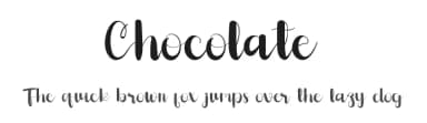 Chocolate by FreshtypeINK — Script Handwritten Font — thumbnail 1