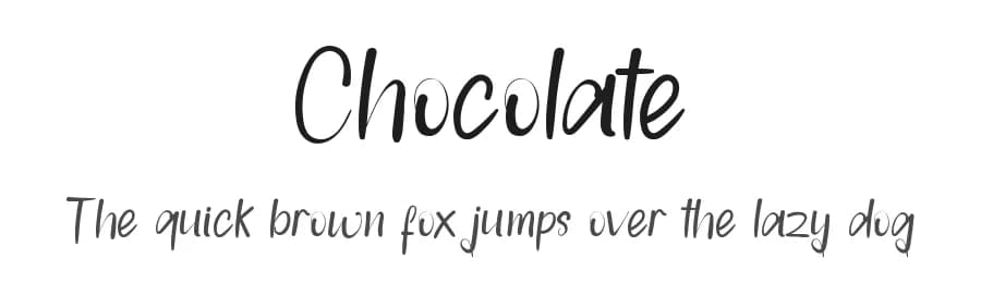 Chocolate by FreshtypeINK — Script Handwritten Font