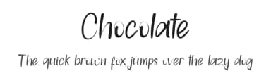 Chocolate by FreshtypeINK — Script Handwritten Font — thumbnail 1