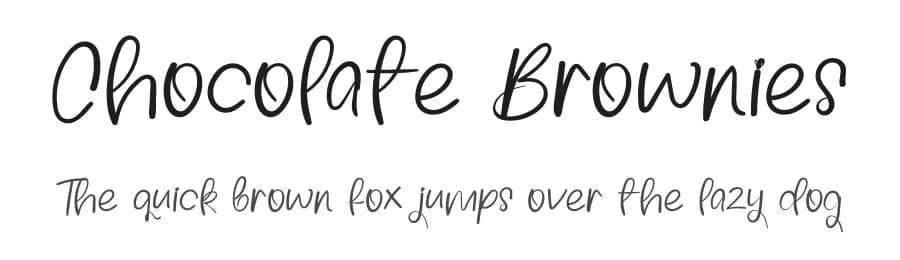 Chocolate Brownies by FreshtypeINK — Script Handwritten Font