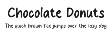 Chocolate Donuts by MJType — Script Handwritten Font — thumbnail 1