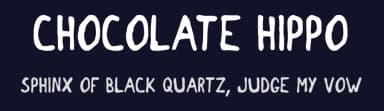 Chocolate Hippo by Frederic — Script Handwritten Font — thumbnail 2