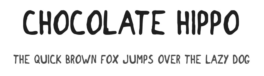 Chocolate Hippo by Frederic — Script Handwritten Font