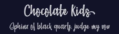 Chocolate Kids by Typhoon Type - Suthi Srisopha — Script Handwritten Font — thumbnail 2
