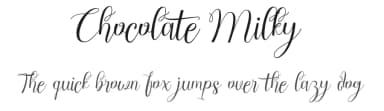 Chocolate Milky by FHFont — Script Handwritten Font — thumbnail 1
