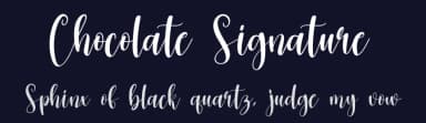 Chocolate Signature by Scratchones — Script Handwritten Font — thumbnail 2