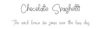 Chocolate Spaghetti by Inermedia Studio — Script Handwritten Font — thumbnail 1