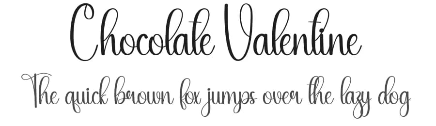 Chocolate Valentine by Scratchones — Script Handwritten Font