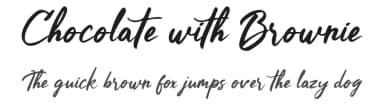 Chocolate with Brownie by Octotype  | Thomas Boucherie — Script Handwritten Font — thumbnail 1