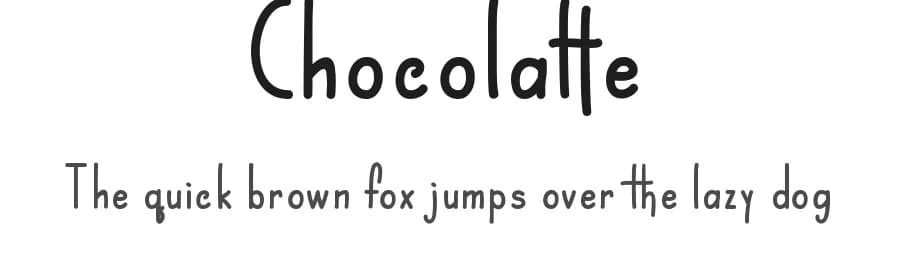 Chocolatte by aldedesign — Script Handwritten Font