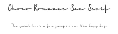 Choco Romance San Serif by Katario Studio — Sans Serif Font — thumbnail 1
