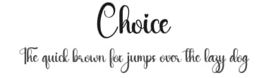 Choice by Andi Moz — Script Handwritten Font — thumbnail 1