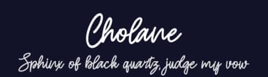 Cholane by Skiiller Studio — Script Handwritten Font — thumbnail 2