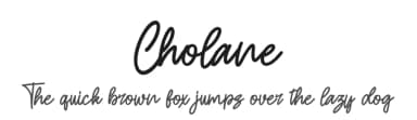 Cholane by Skiiller Studio — Script Handwritten Font — thumbnail 1