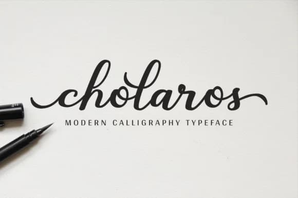 Cholaros Font by Her Letter — Script Handwritten Font — preview 1