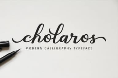 Cholaros Font by Her Letter — Script Handwritten Font — thumbnail 1