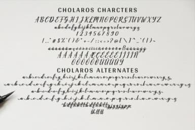 Cholaros Font by Her Letter — Script Handwritten Font — thumbnail 9