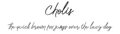 Cholis by Nico Muslib — Script Handwritten Font — thumbnail 1