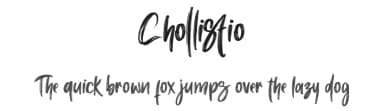 Chollistio by Letterara — Script Handwritten Font — thumbnail 1