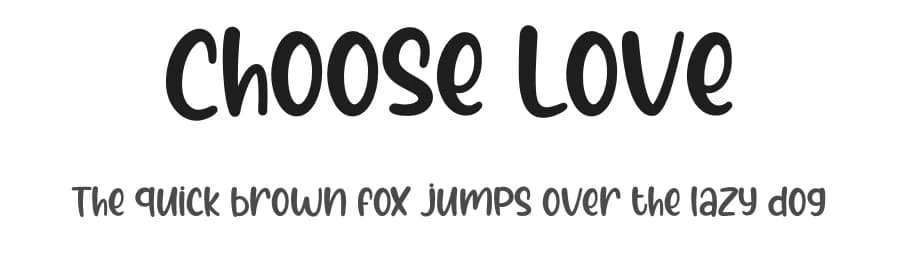 Choose Love by Graphix Line Studio — Script Handwritten Font