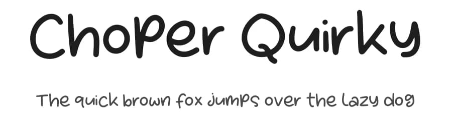 Choper Quirky by Afika Studio — Script Handwritten Font