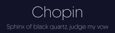 Chopin by Fontfabric — Sans Serif Font — thumbnail 2