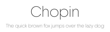 Chopin by Fontfabric — Sans Serif Font — thumbnail 1