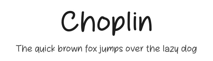 Choplin by MJType — Script Handwritten Font