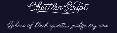 Chottlen Script by Måns Grebäck — Script Handwritten Font — thumbnail 2
