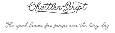 Chottlen Script by Måns Grebäck — Script Handwritten Font — thumbnail 1