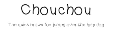 Chouchou by Gaelleing — Script Handwritten Font — thumbnail 1