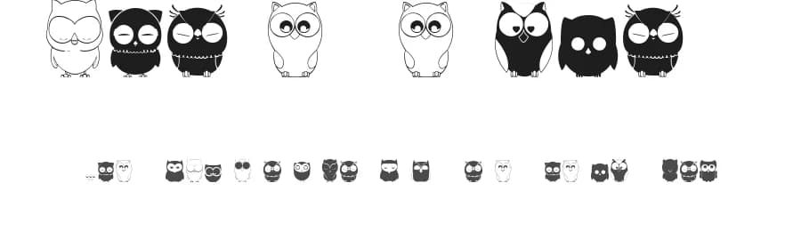 Chouette alors by Maelle.K | Thomas Boucherie — Dingbats Font