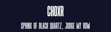 Choxr by Almarkhatype — Sans Serif Font — thumbnail 2