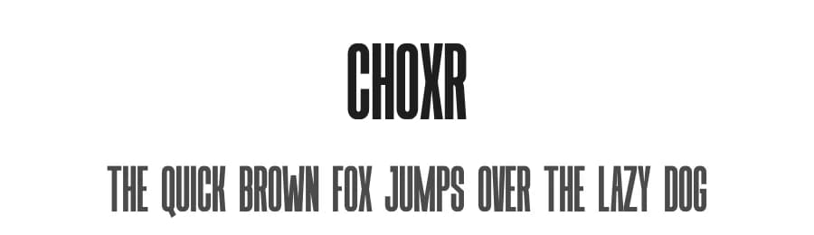 Choxr by Almarkhatype — Sans Serif Font