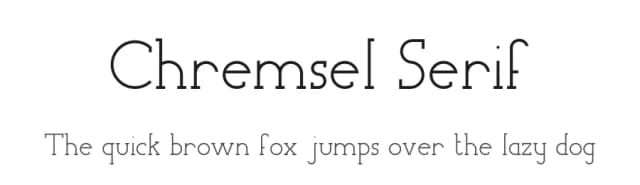 Chremsel Serif by Daniel McShee — Serif Font