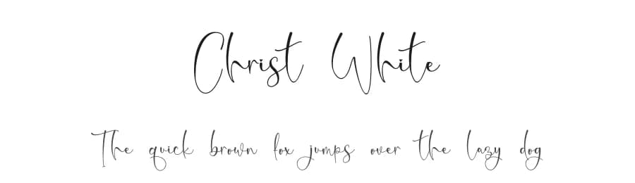 Christ White by Letterafa Studio — Script Handwritten Font