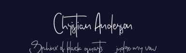 Christian Anderson by Go Letter — Script Handwritten Font — thumbnail 2