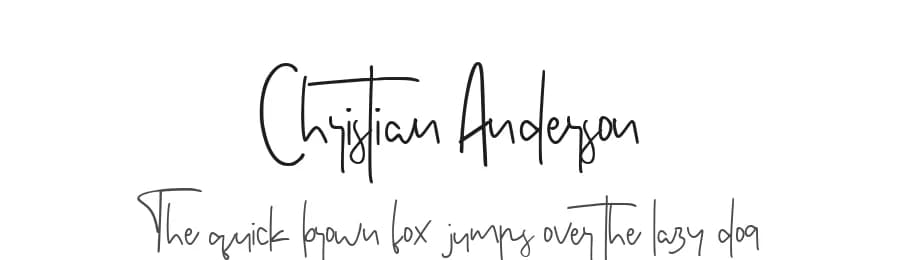 Christian Anderson by Go Letter — Script Handwritten Font — preview 1