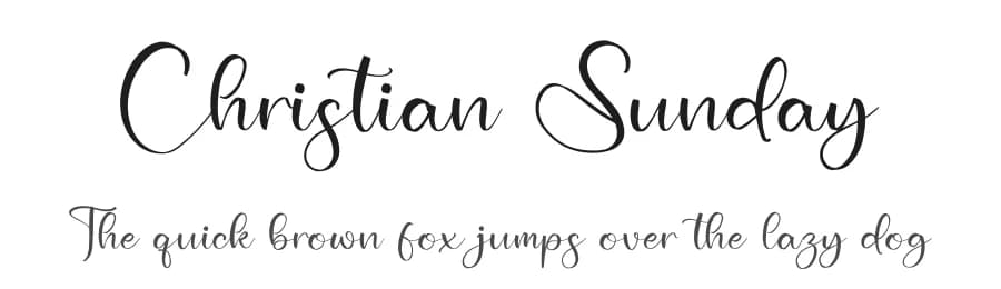 Christian Sunday by Integritype Studio — Script Handwritten Font