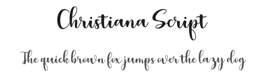 Christiana Script by Cut Story — Script Handwritten Font