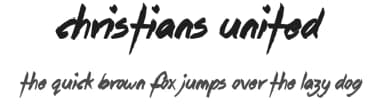 Christians United by JSH creates — Script Handwritten Font — thumbnail 1
