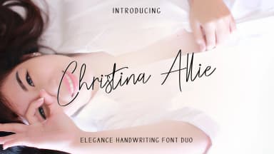 Christina Allie Font by zulkhairilettering — Script Handwritten Font — thumbnail 1